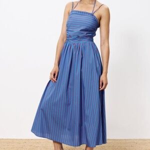 Laeila Stripe Dress - Bleu Electrique
